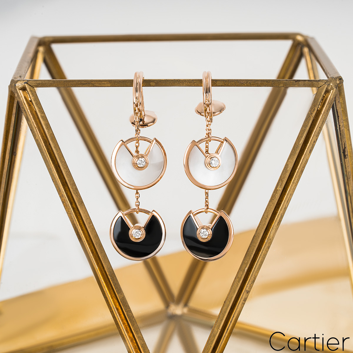 Cartier Rose Gold Amulette De Cartier XS Earrings B8301251